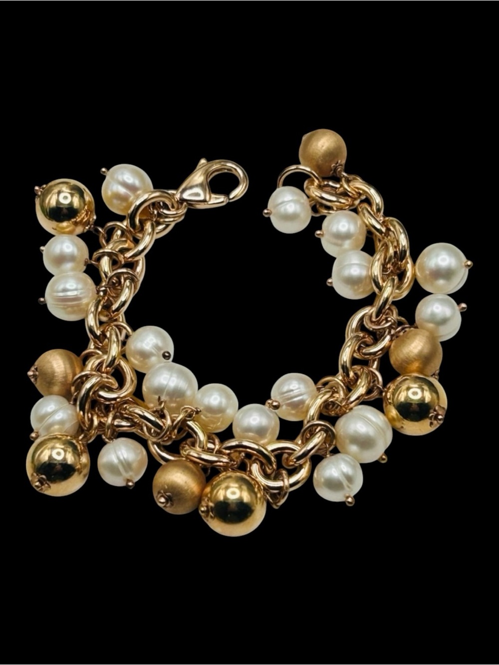 Honora Bronze Cultured Pearl Cha-Cha Bracelet